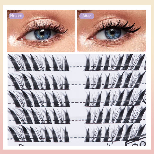 UUU BEAUTY Slant Fox Glam cluster eyelashes